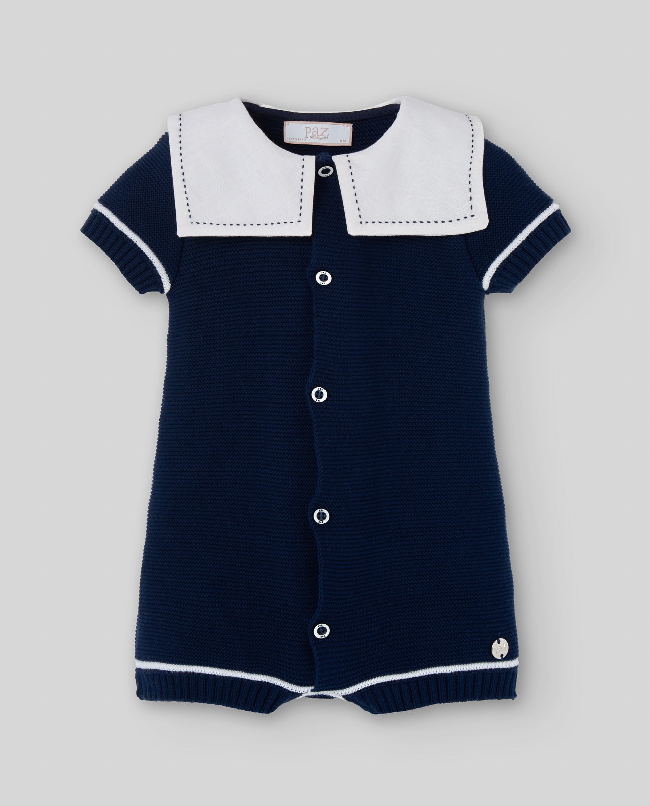 Knit Short Romper "Eslora"