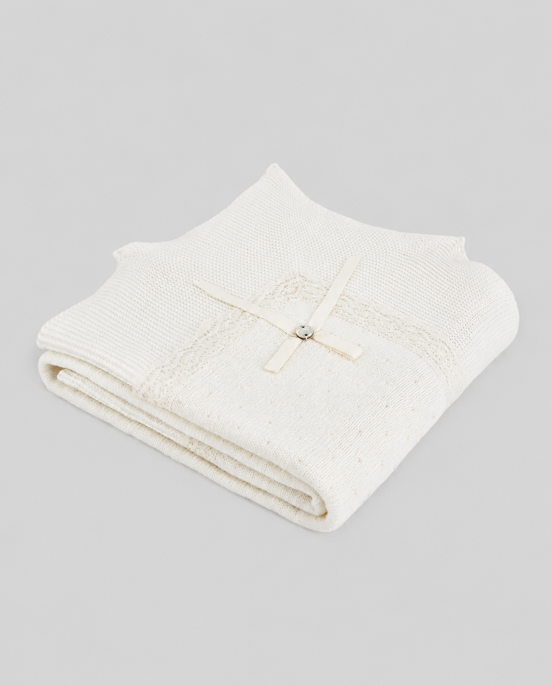Knit Newborn Shawl "Paz"