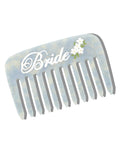 Hand-painted Bride Pocket Comb | Eco-Friendly
