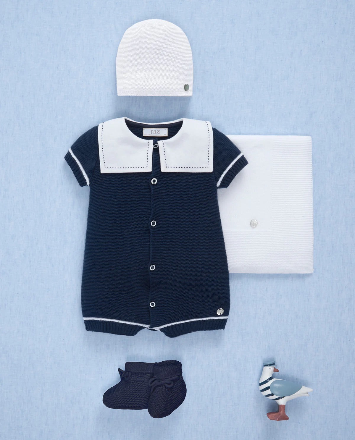 Knit Short Romper "Eslora"
