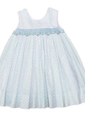 Sweet Spring Hand Smocked Plumeti Sleeveless Dress