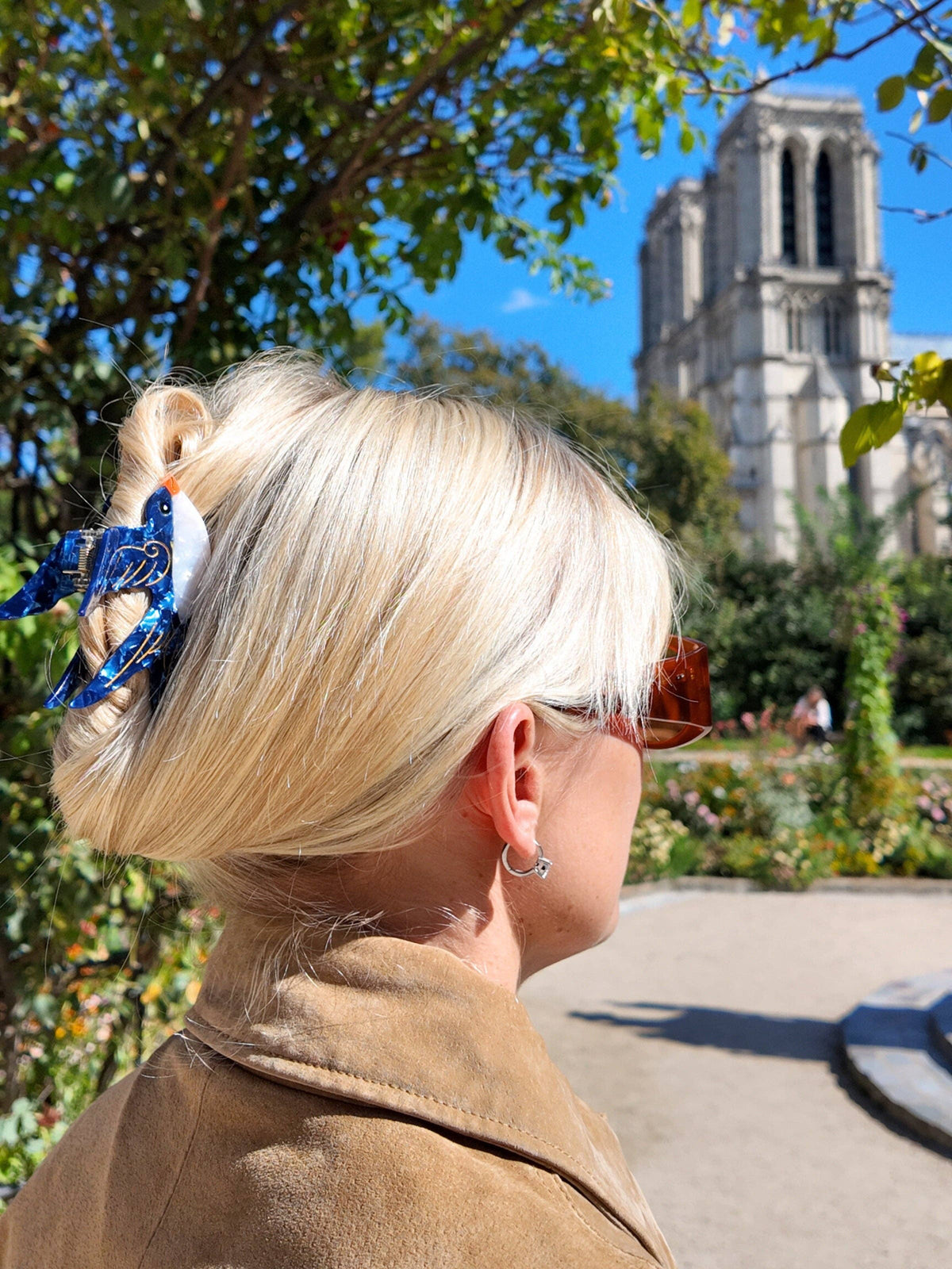 Hand-painted Swallow Bird Claw Hair Clip