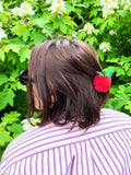 Hand-painted Mini Apple Claw Hair Clip