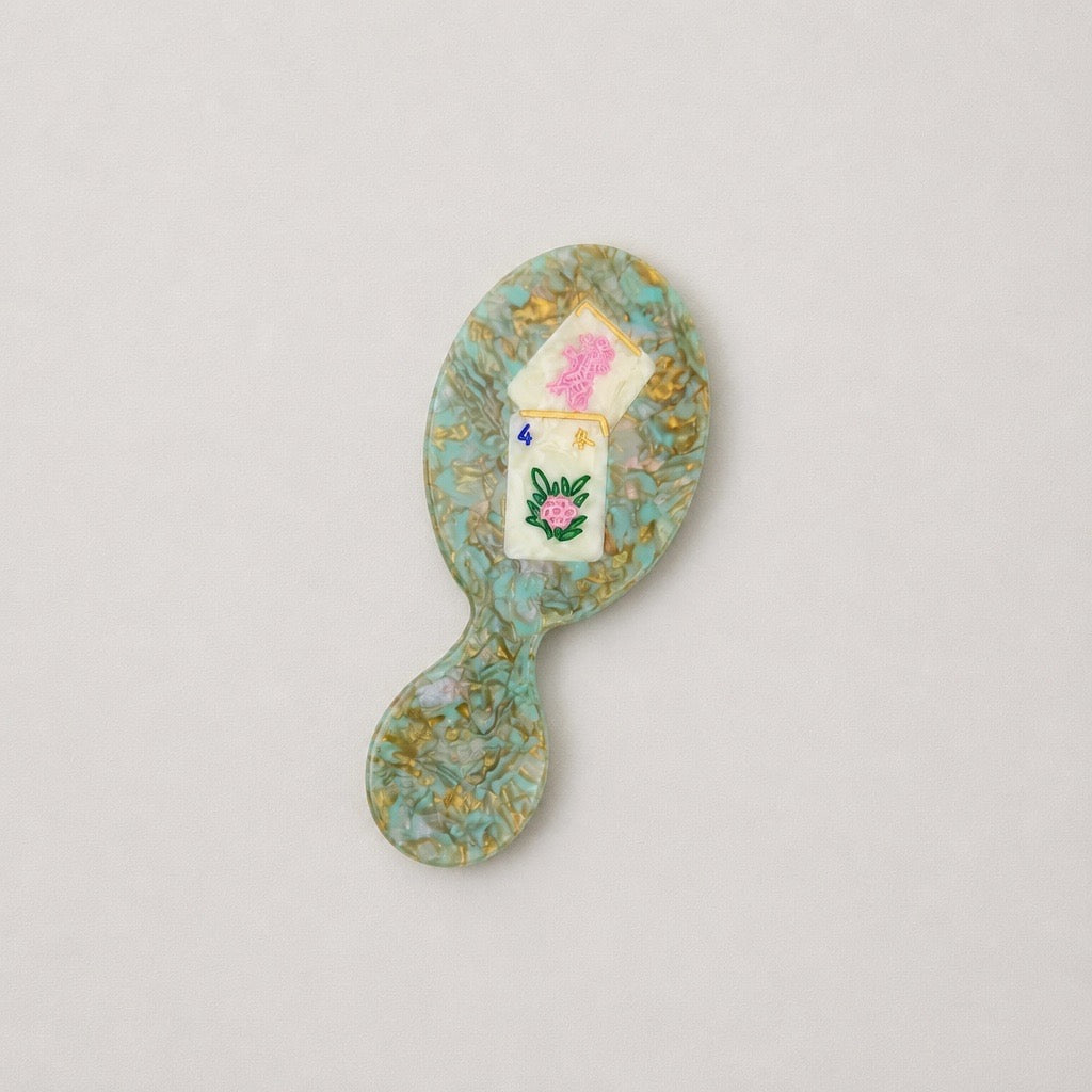 Hand-Painted Flower Mahjong Hero Brush