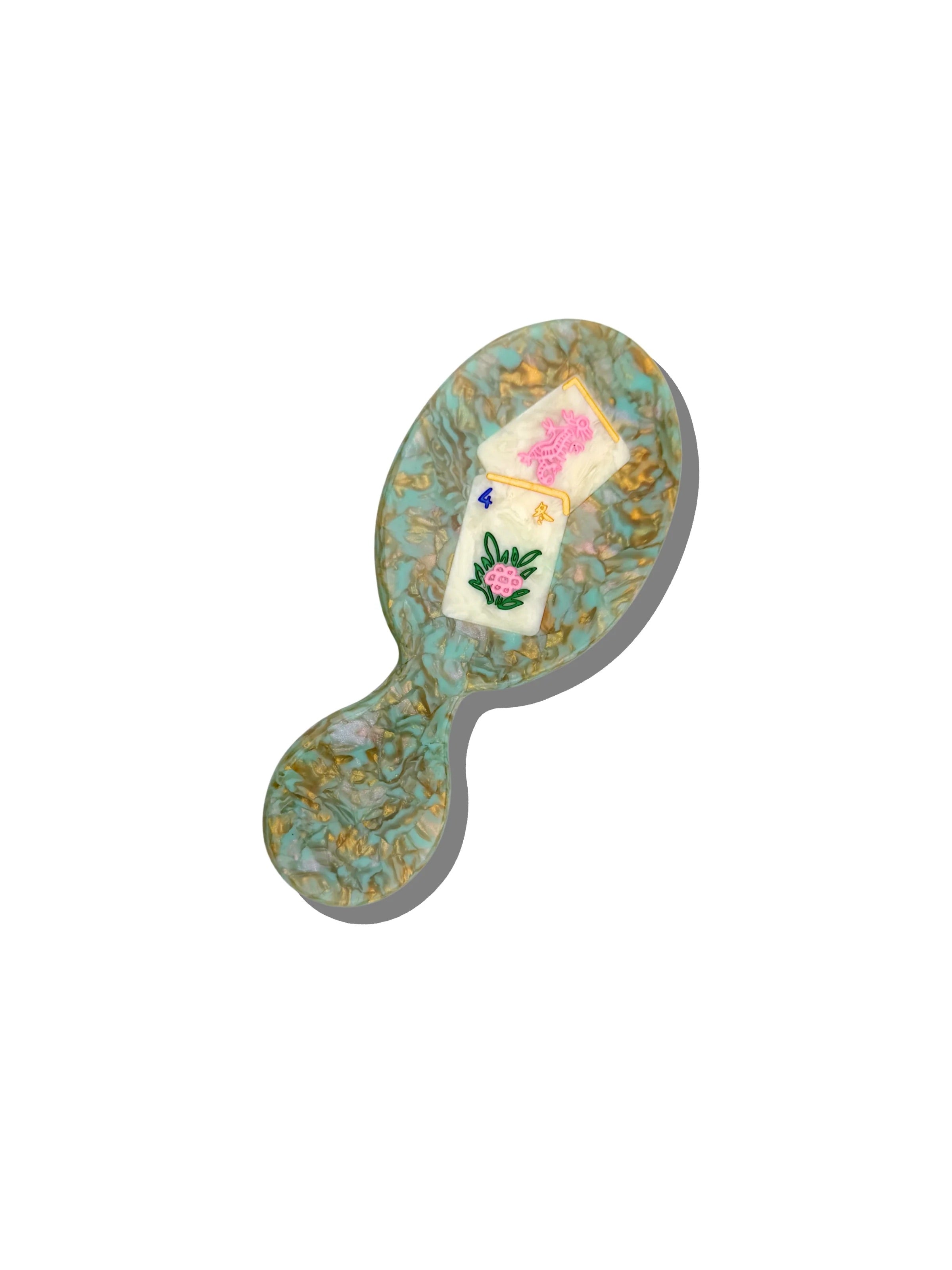 Hand-Painted Flower Mahjong Hero Brush