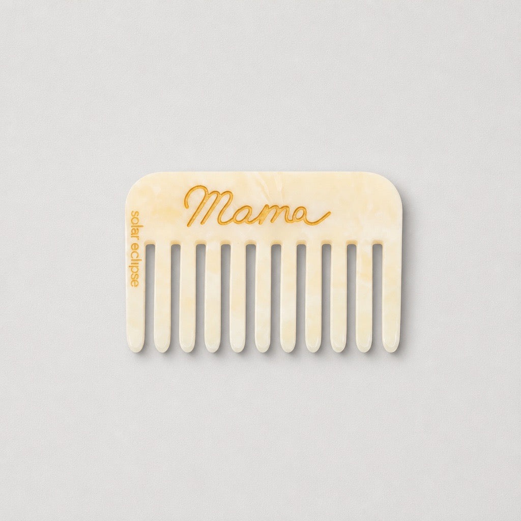 Hand-Painted Mama Pocket Comb