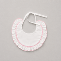 Pink Cotton Ruffle Bib