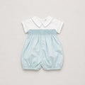 Blue Deck Poplin Sailor Romper