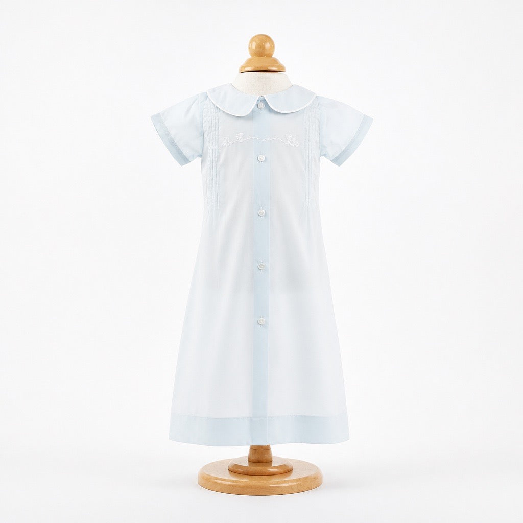 Trevor Train Layette Gown