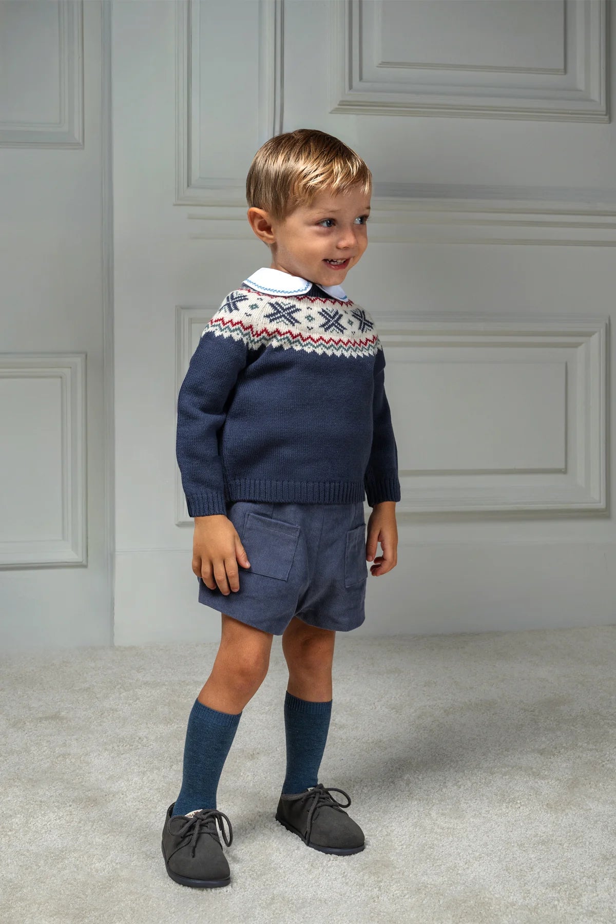 Eduardo Shirt with Blue Stitching