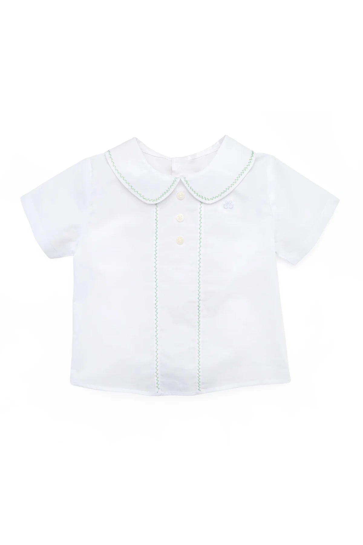 Eduardo Shirt with Olive Stitching