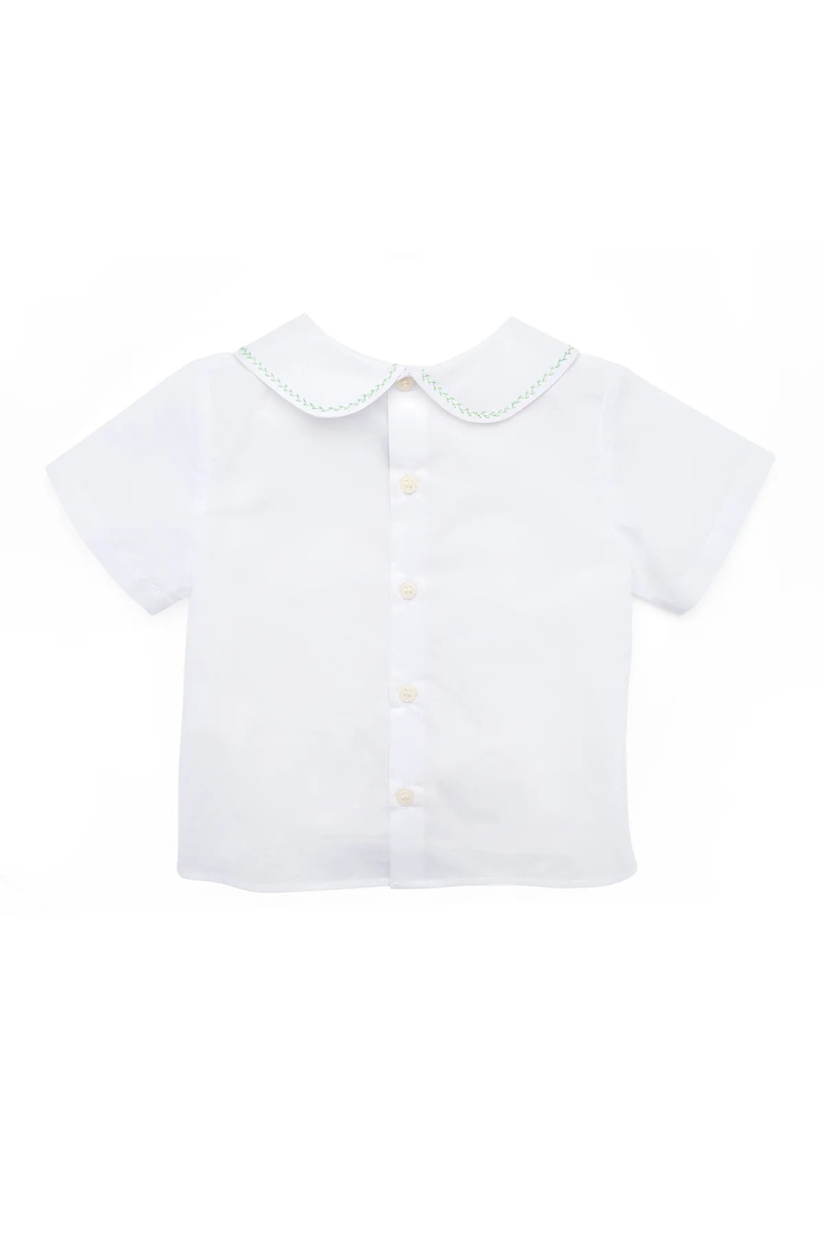 Eduardo Shirt with Olive Stitching