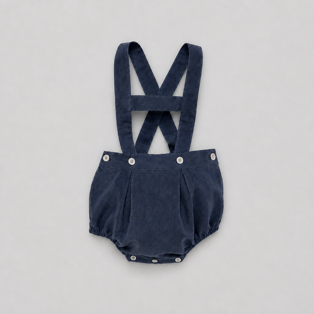 Leonardo Corduroy Navy Romper