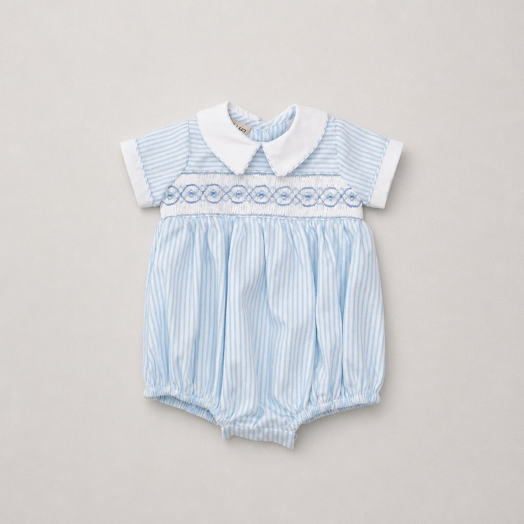 Margot Boys Smocked And Striped Bubble