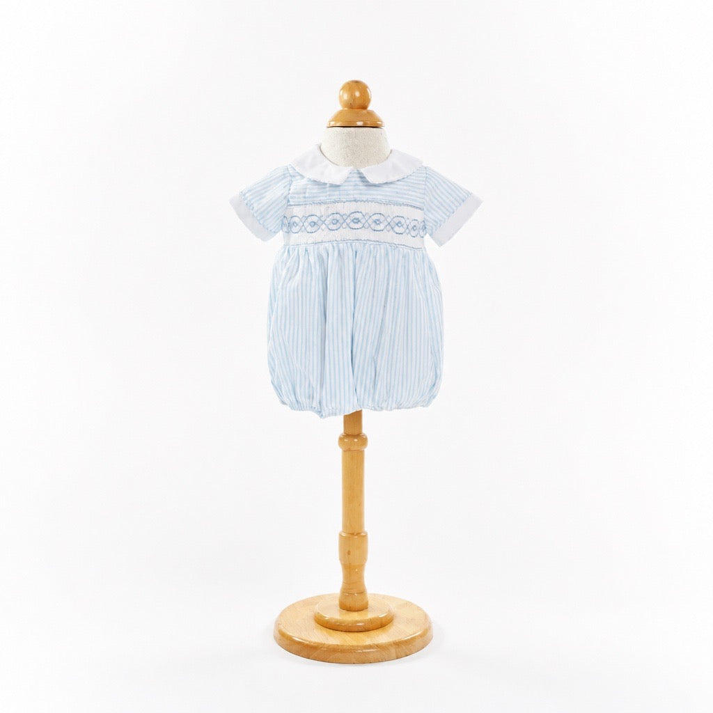 Margot Boys Smocked And Striped Bubble