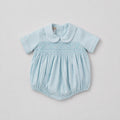 Mint Boys Smocked And Dotted Bubble