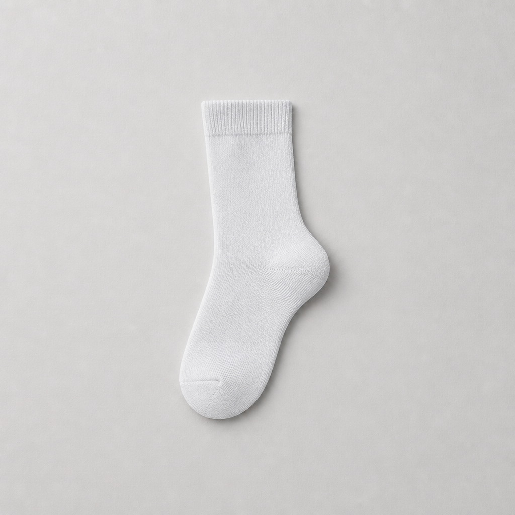 Knee High Plain Lisle Cotton Socks