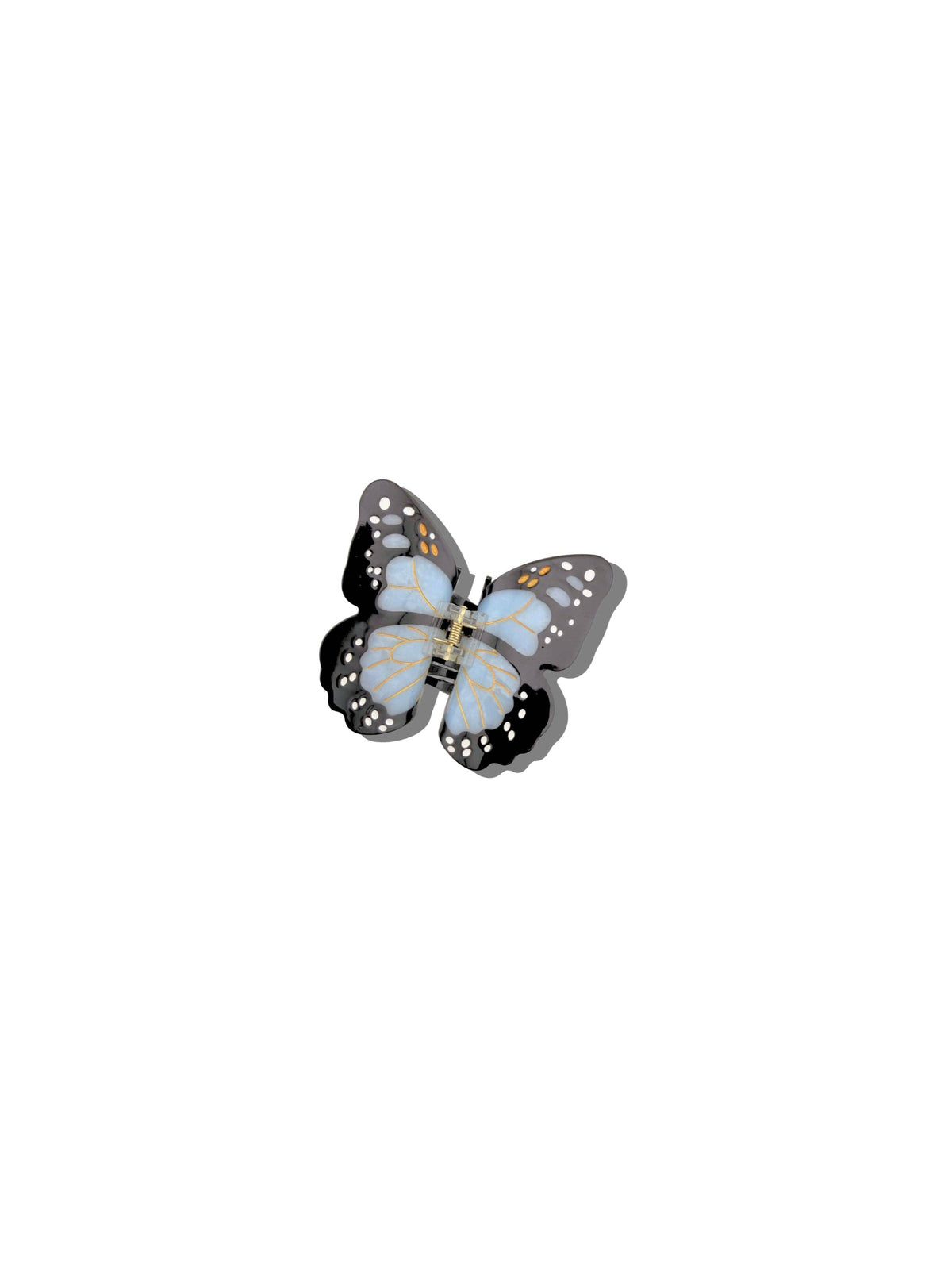Hand-painted Mini Monarch Butterfly Claw Hair Clip | Orange