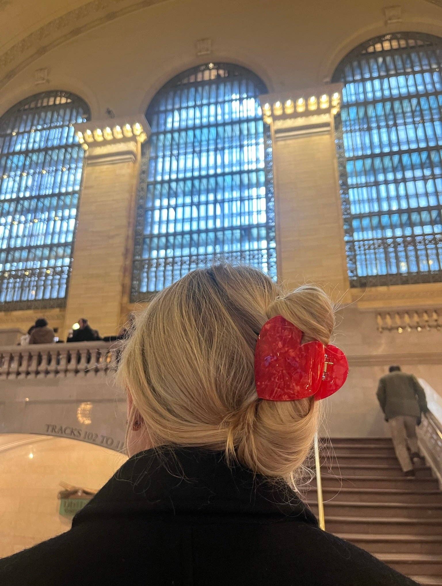 Handmade Pink Heart Acetate Claw Hair Clip | Eco-Friendly