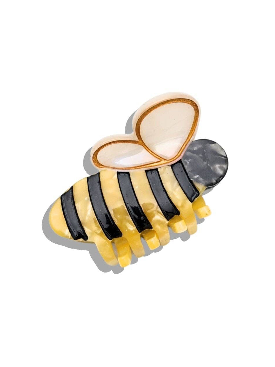 Hand-painted Mini Bee Claw Hair Clip | Eco-Friendly