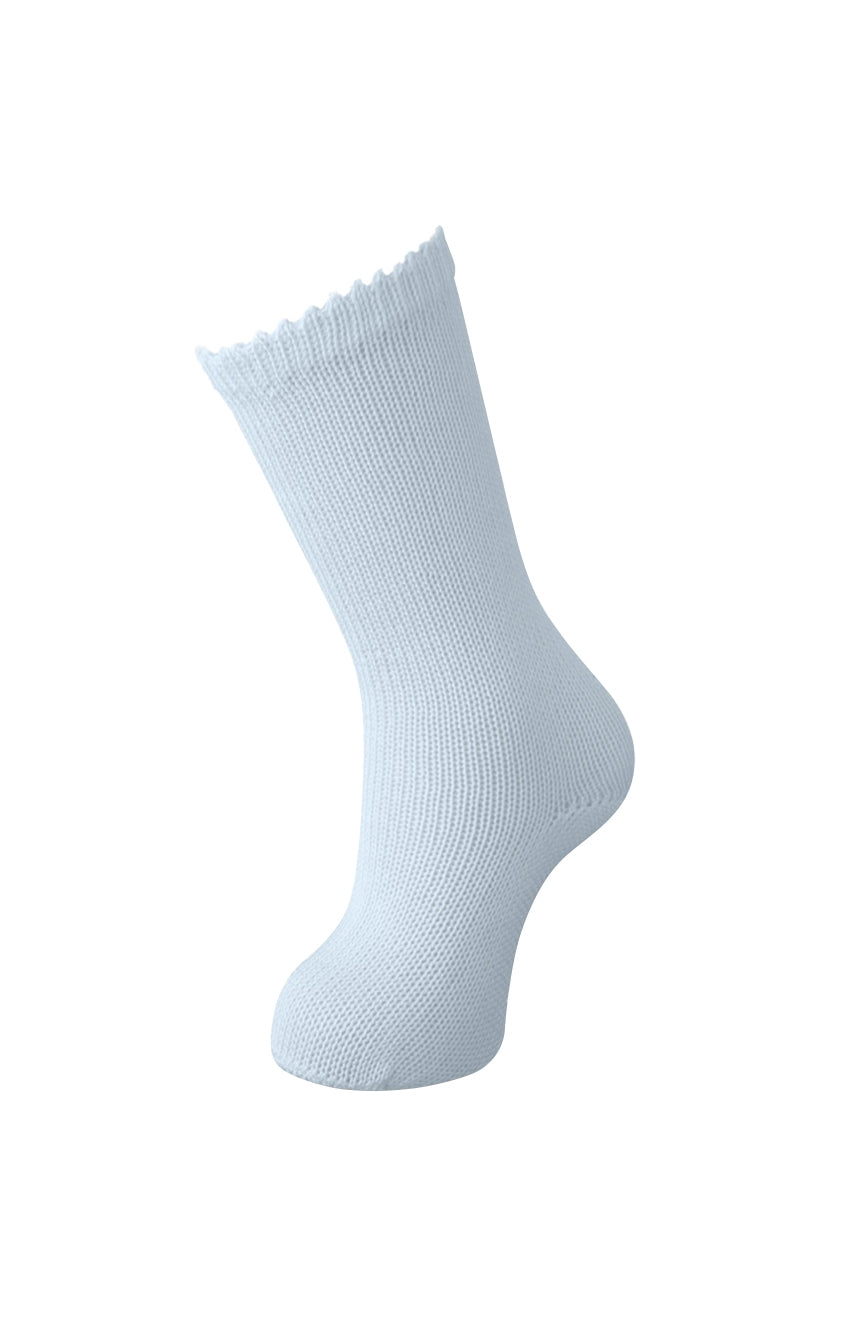 Knee High Plain Perle Cotton Socks